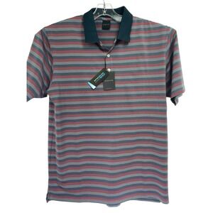 Dunning Golf Cool Max Polo Mens XL Multicolored Striped Polo (Z25) NWT